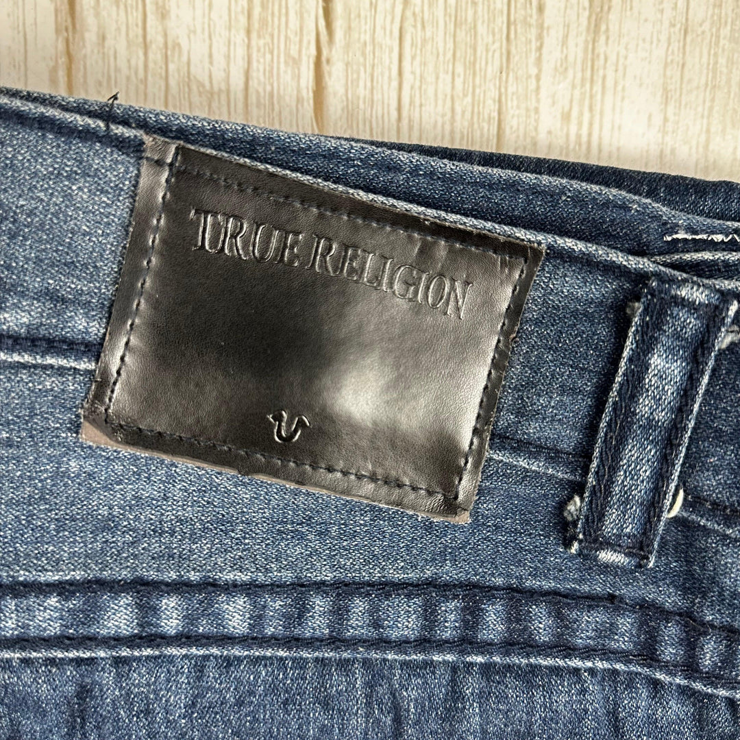 True Religion  Mens 'Straight' Flap Pocket Jeans - Size 36