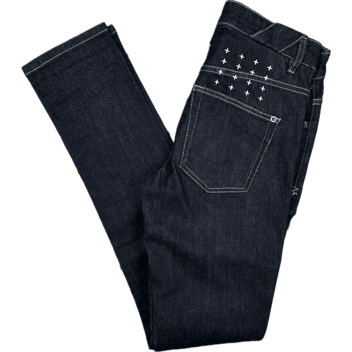 Ksubi Mens 'Rinser' Slim Tapered Leg Denim Jeans - Size 28 - Jean Pool