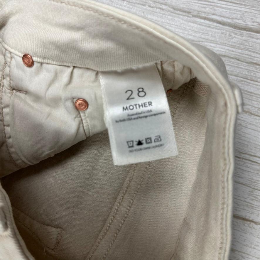 Mother 'High Waisted Looker' Second Chance Ivory Jeans - Size 28