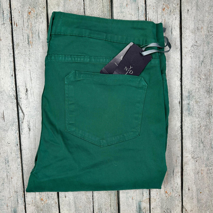 NWT - NYDJ 'Alisha' Fitted Ankle Jeans in Emerald -Size 12 US or 16 AU - Jean Pool