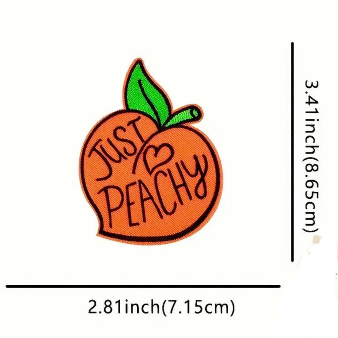 Just Peachy- Embroidered Patch - Jean Pool