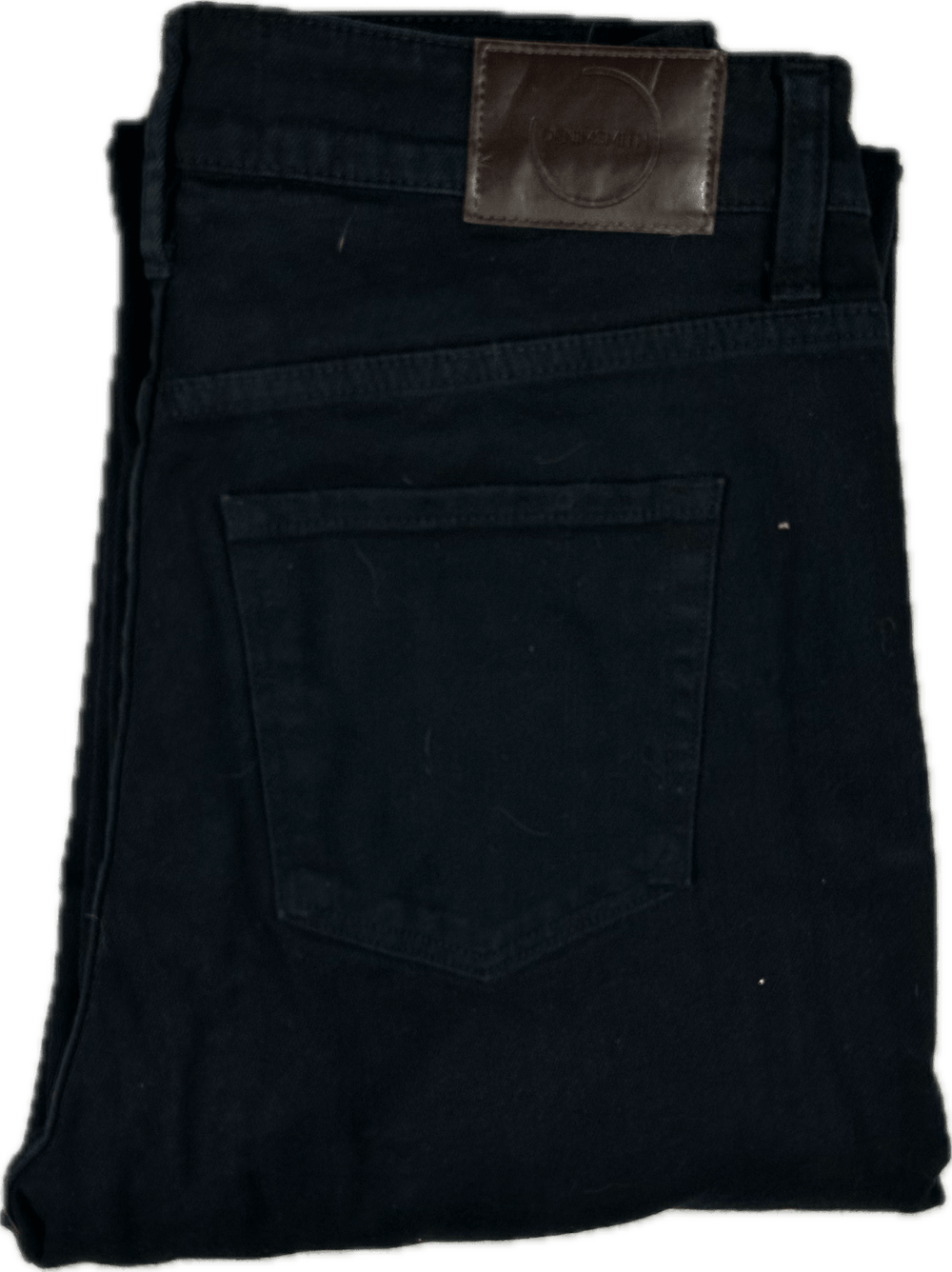 Denimsmith Black High Rise Straight Jeans Made in Melbourne - Size 28 - Jean Pool