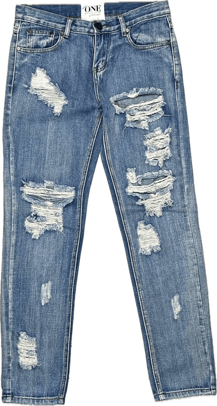 One Teaspoon Ladies Destroyed 'Awesome Baggies' Jeans - Size 24