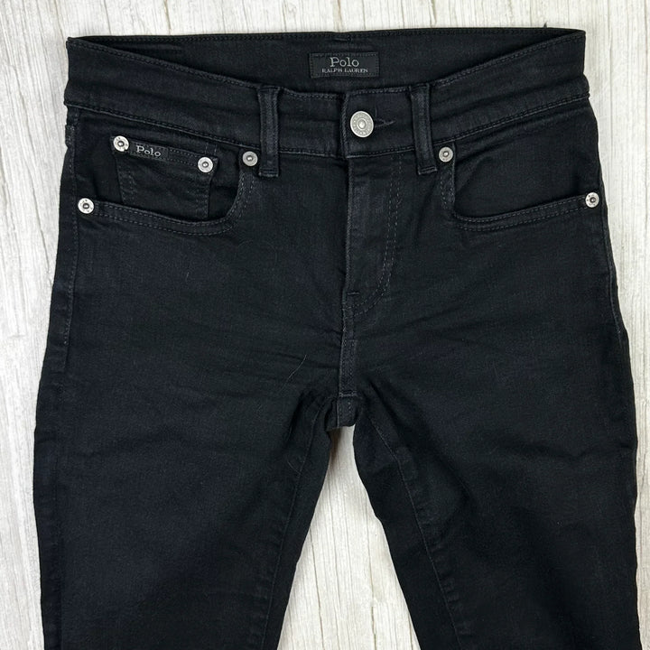 Ralph Lauren Polo Ladies 'Tompkins Skinny ' Black Jeans -Size 25