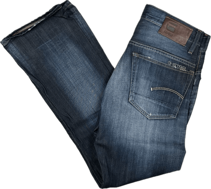 G Star '3301 Straight' Mens Dark Denim Jeans   -Size 31/32