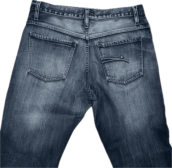 NOBODY Aussie Mens Classic Fit Relaxed Jeans - Size 33