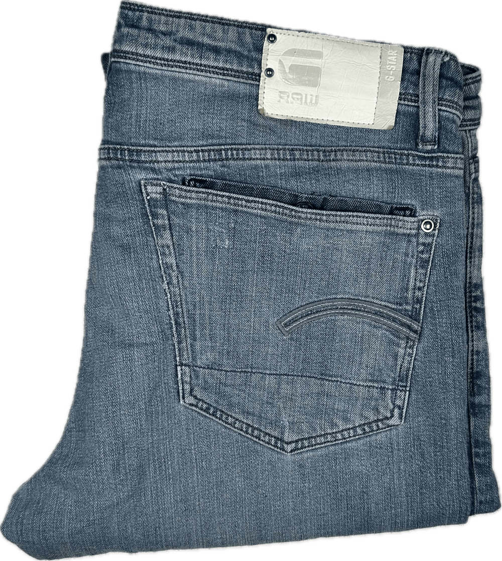 G Star RAW Mens "Kilcot' Straight Tapered Jeans -Size 38/32 - Jean Pool