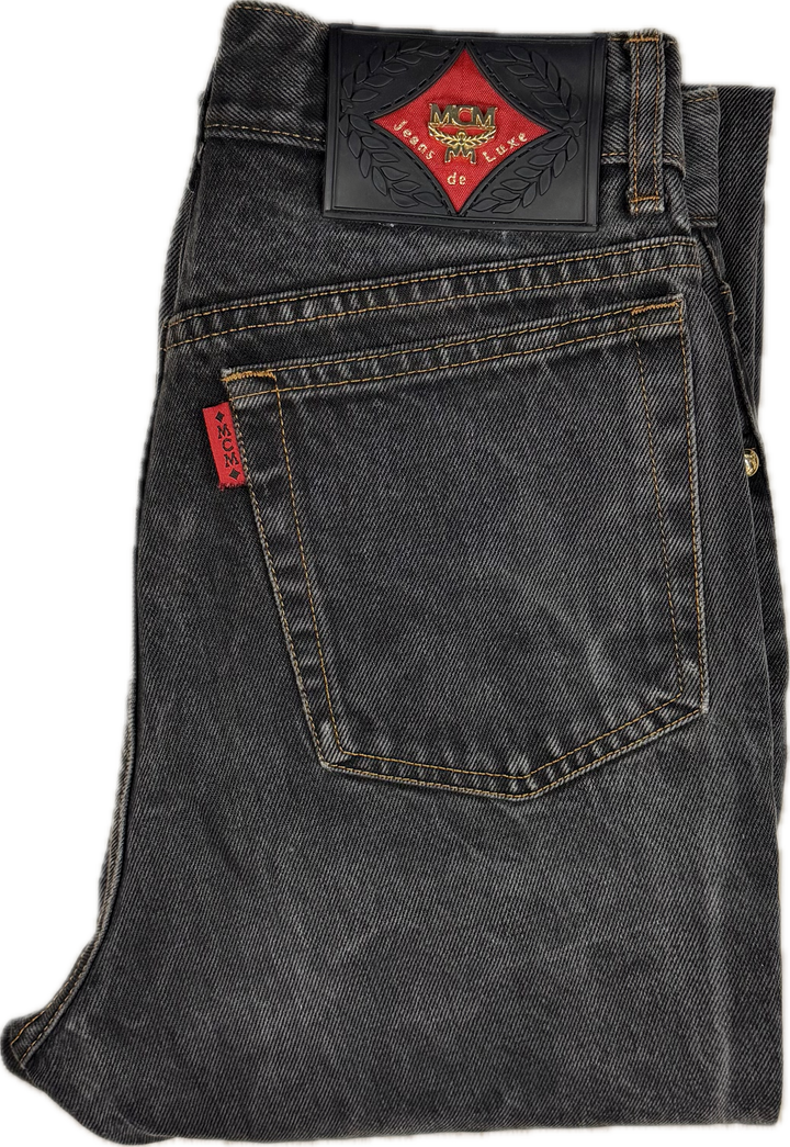 MCM Vintage 1980's Italian High Waist Tapered Jeans- Suit Size 7/8