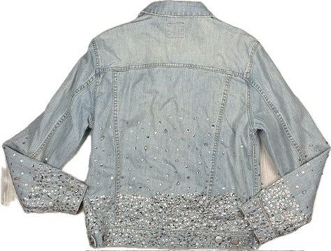 So Gay! Denim & Sequin "Queer all Year" Denim Jacket - Size S
