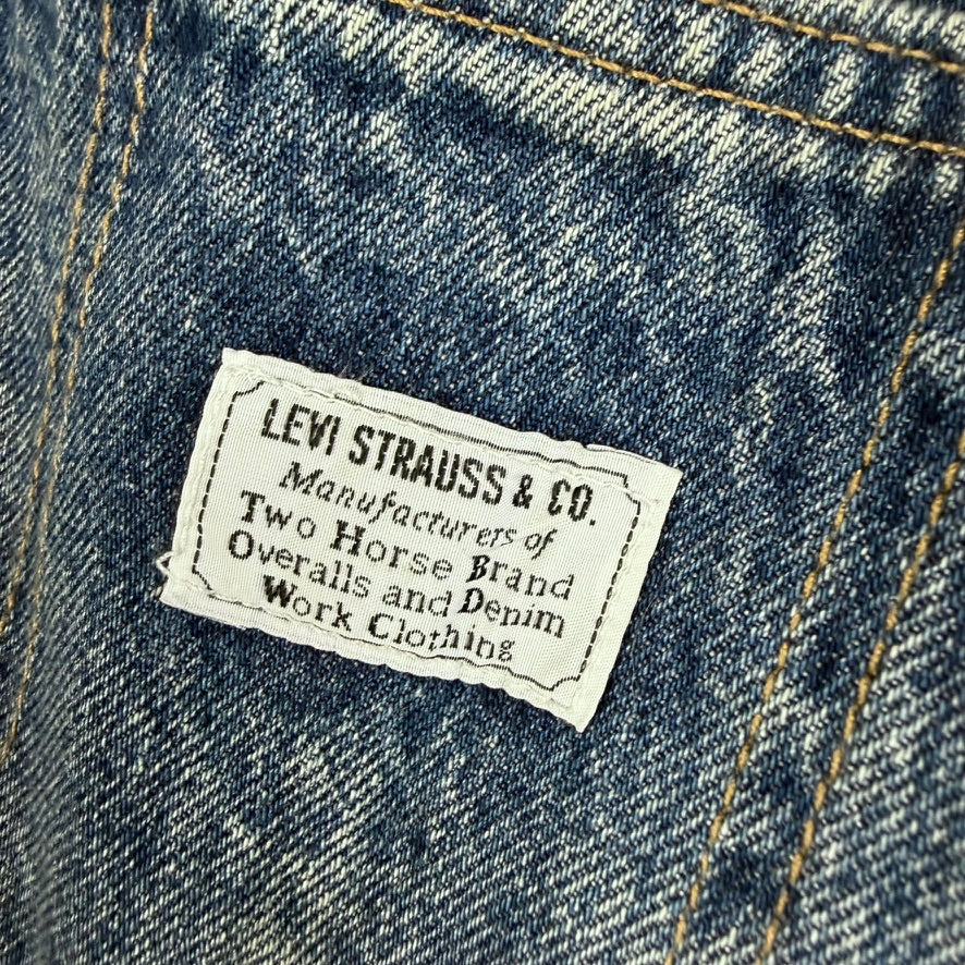 NEW- Levis Denim Bib &amp; Brace Overalls - Size XS