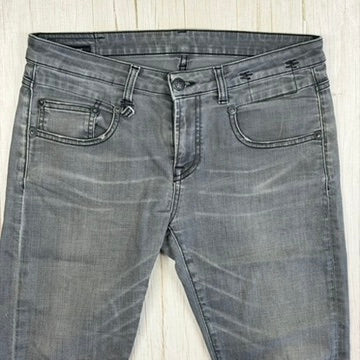 R13 Made in Italy 'Boy Skinny' Washed Black Jeans- Size 28