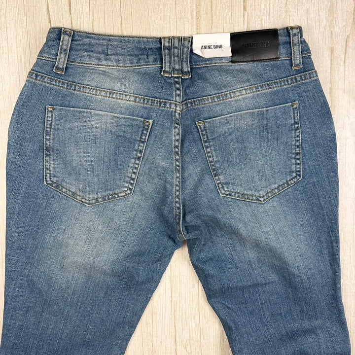 NWT - Anine Bing  'Double Zip' Low Rise Skinny Jeans- Size 29