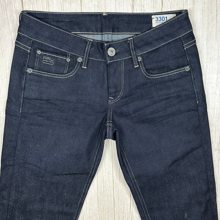 G Star RAW Womens '3301 Skinny' Jeans -Size 26/32