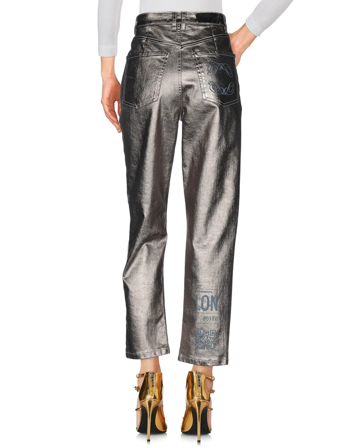 NWT - Patrizia Pepe Italy Metallic Bronze Coated Jeans- Size 26