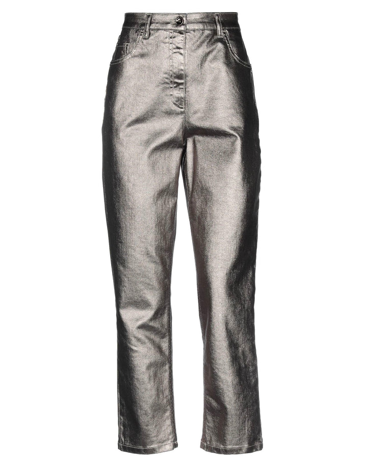 NWT - Patrizia Pepe Italy Metallic Bronze Coated Jeans- Size 26