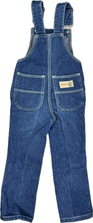 Vintage 1970's 'Hoppers' Australian Made Dungaree Overalls - Size 2Y