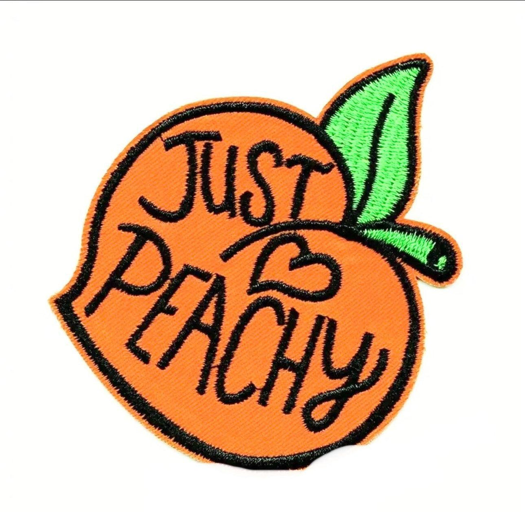 Just Peachy- Embroidered Patch - Jean Pool