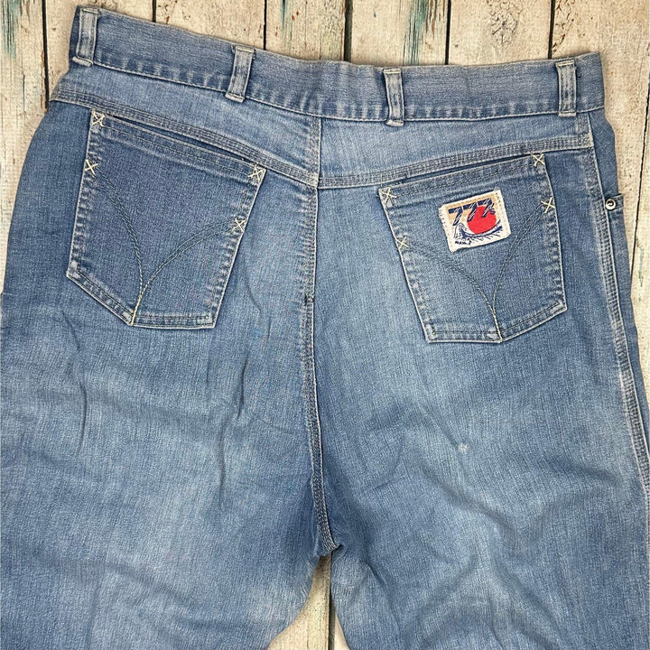 80's Vintage 777 Australian Made Tapered Jeans-Suit Size 10/12 - Jean Pool