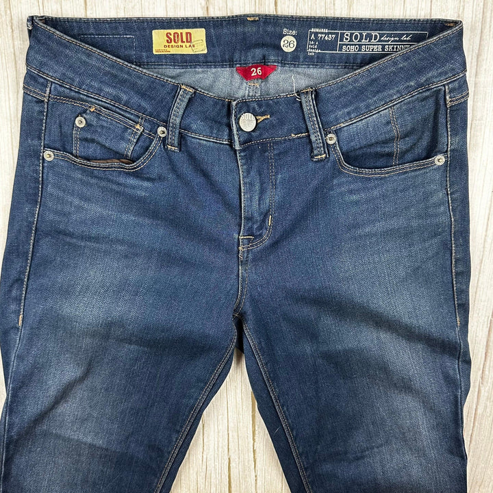 Sold Design Lab  'Soho Super Skinny' Jeans - Size 26