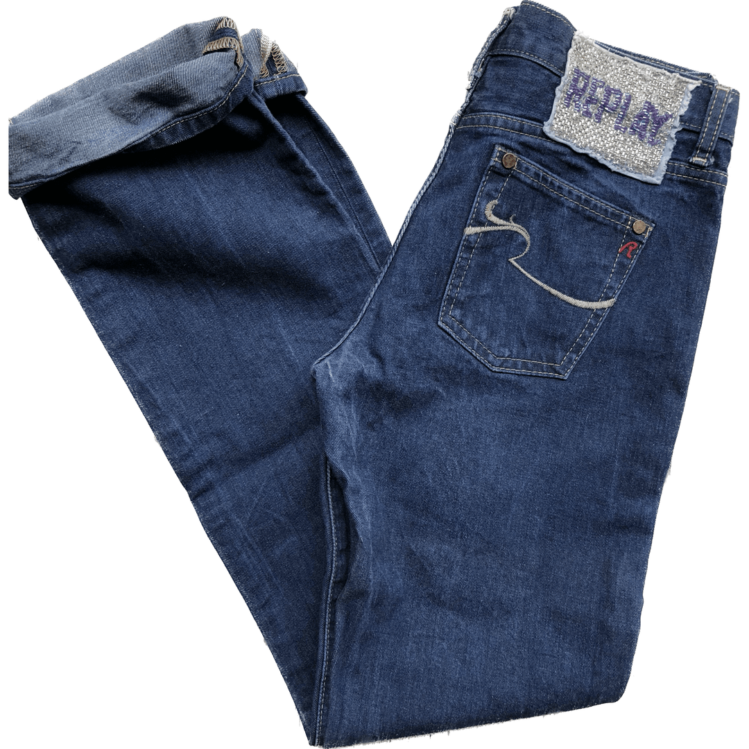 Embellished Replay Denim Jeans- Size 27/32 - Jean Pool