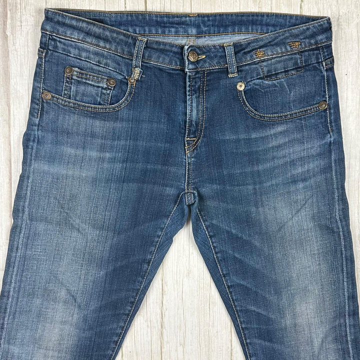 R13 Made in Italy 'Boy Skinny' Blue Jeans- Size 28 - Jean Pool