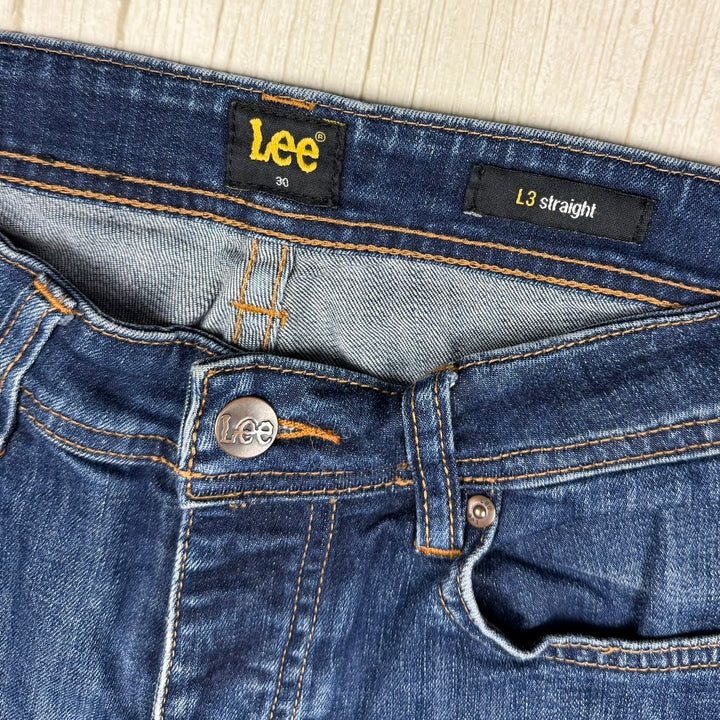 Lee 'L3 Straight' Low Rise Straight Men's Jeans - Size 30