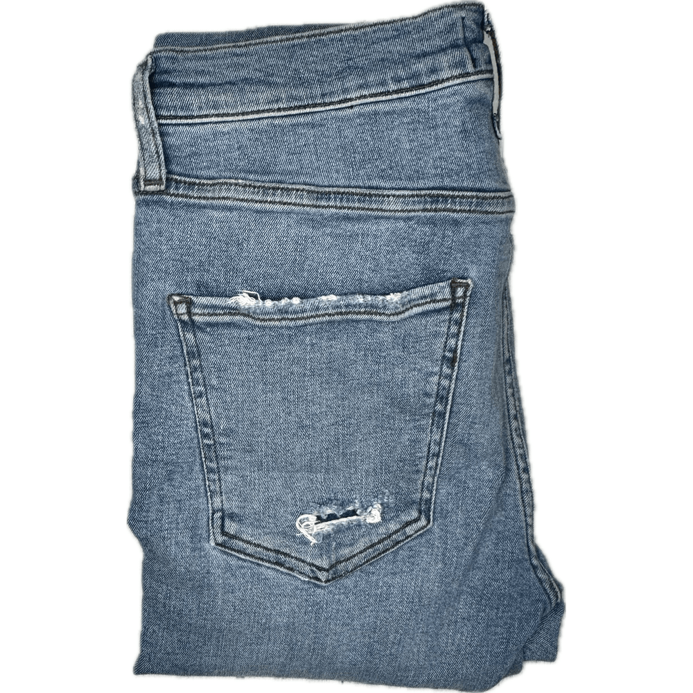 AGOLDE Chewed Hem Mid Rise Skinny Jeans- Size 28 - Jean Pool