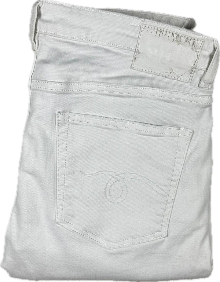 R13 Made in Italy 'Boy Skinny' White Jeans- Size 29 - Jean Pool