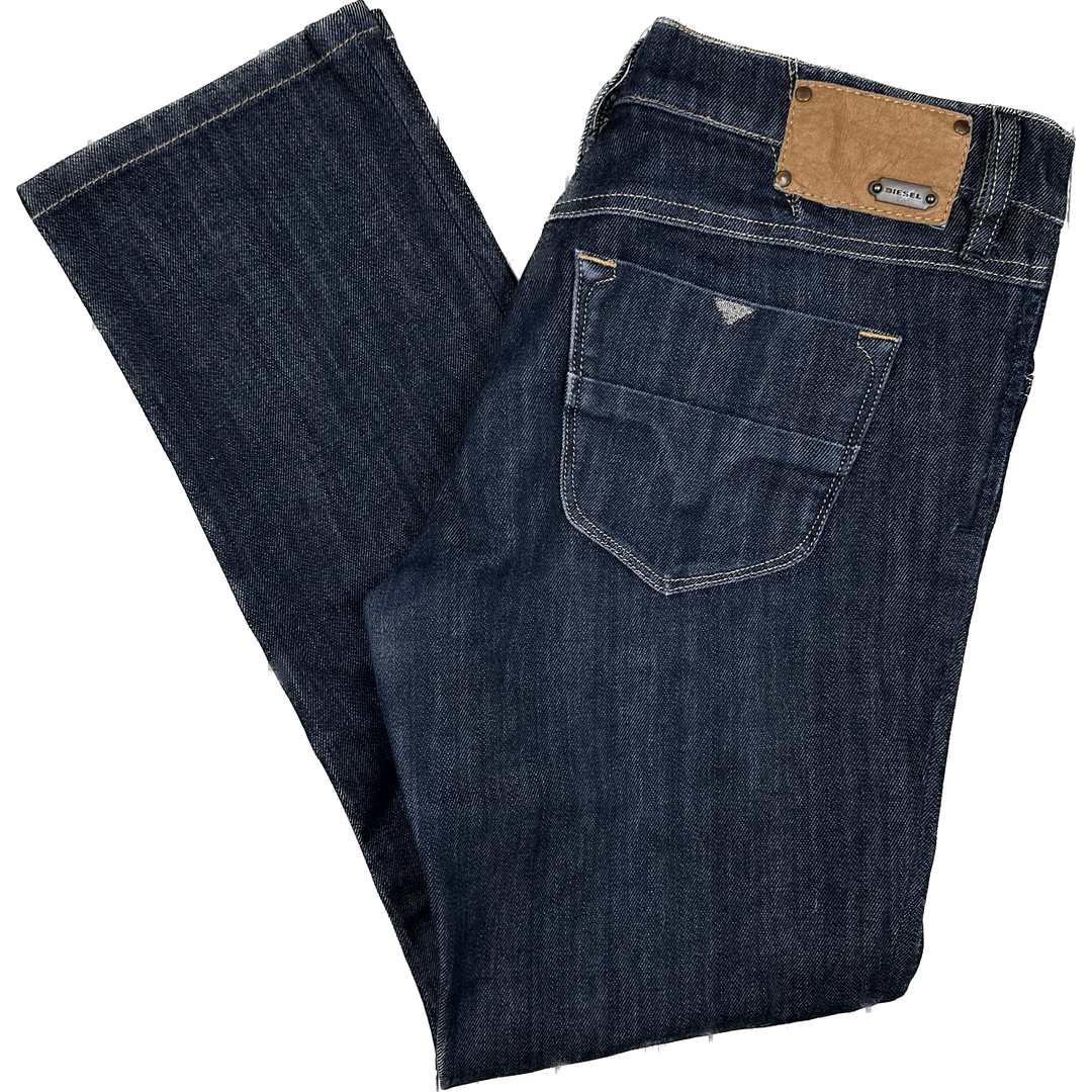 Diesel 'Livy' Dark Wash Slim Straight Jeans Size - 32S - Jean Pool