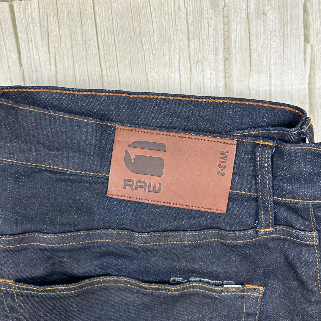 G Star RAW Mens 3301 Regular Tapered Jeans -Size 40/32