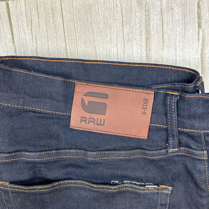 G Star RAW Mens 3301 Regular Tapered Jeans -Size 40/32