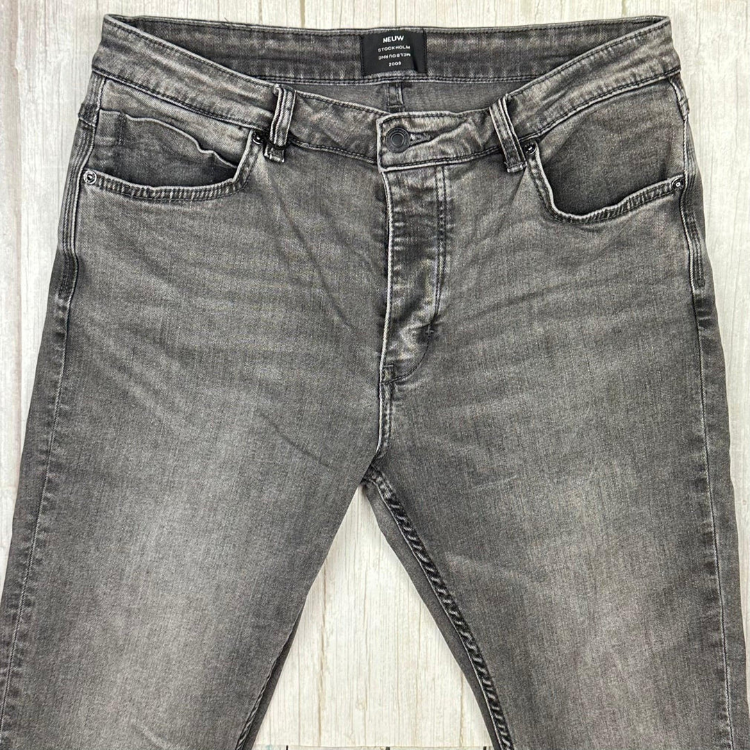 NEUW Mens 'Ray Tapered' Aged Black Denim Jeans - Size 32/30