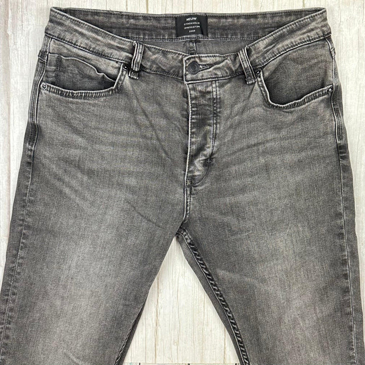 NEUW Mens 'Ray Tapered' Aged Black Denim Jeans - Size 32/30