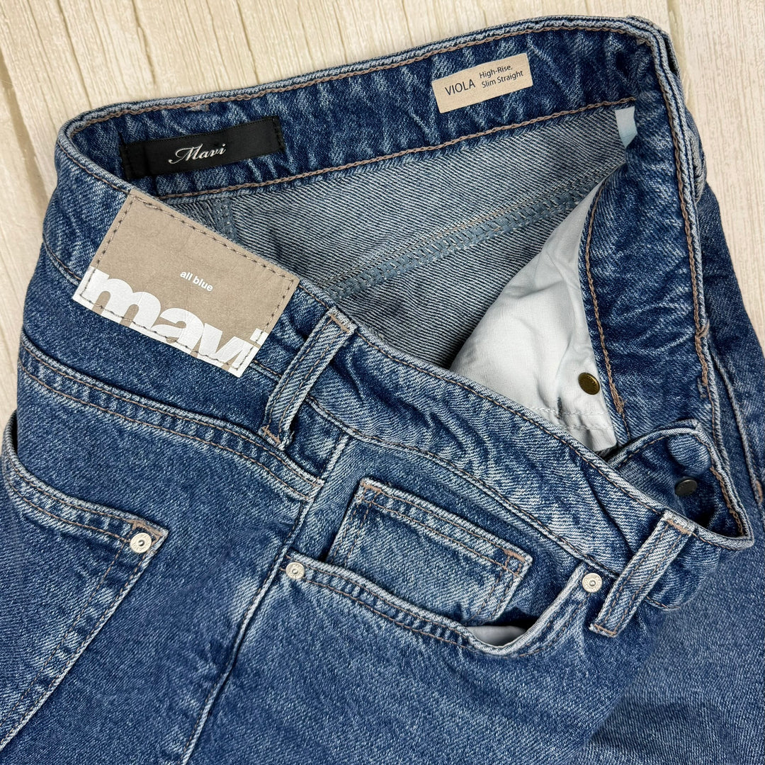 Mavi Jeans 'Viola' Organic Blue Denim Jeans -Size 28/27