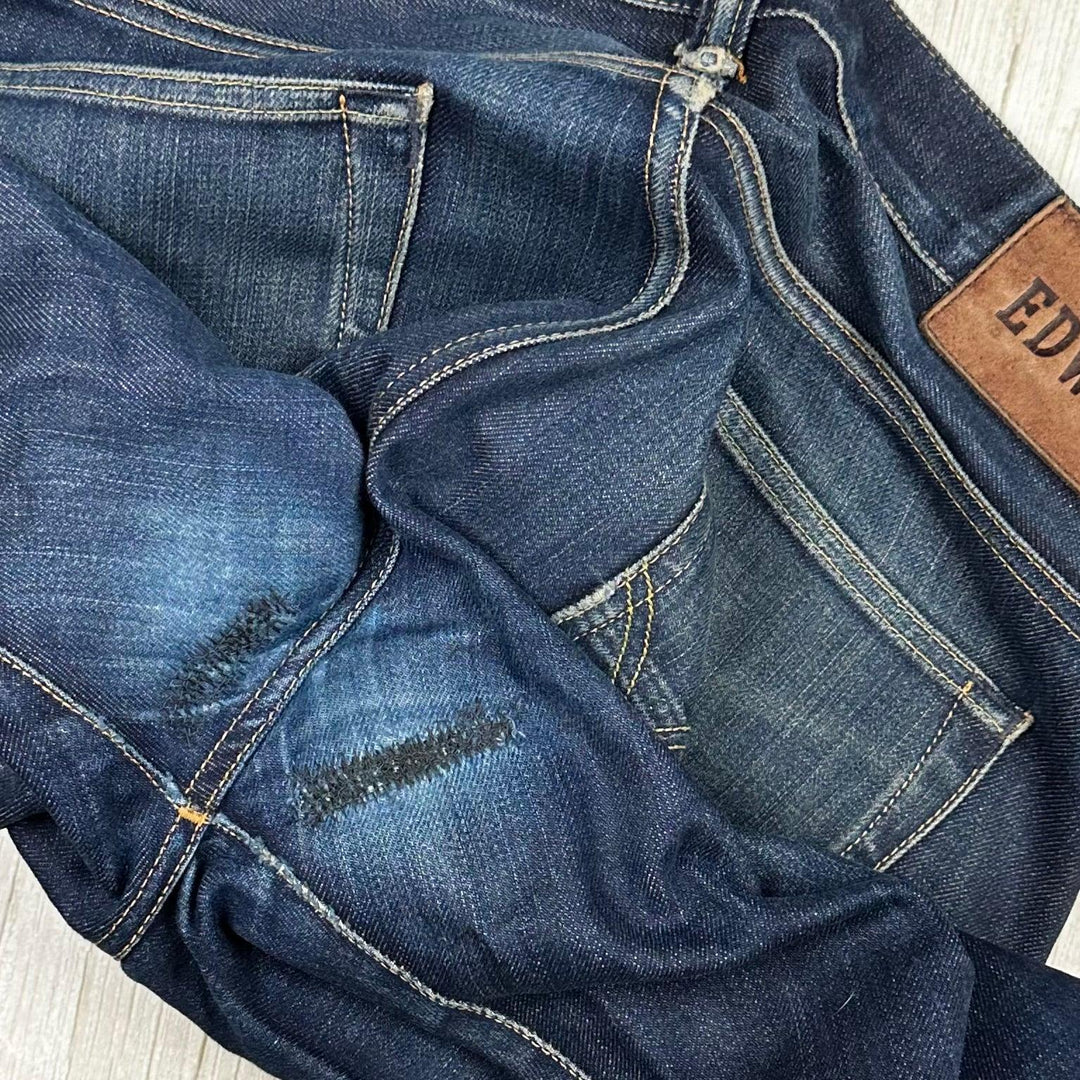 Edwin Japanese Denim- 'ED80' Rainbow Selvedge Mens Slim Jeans -Size 33/34