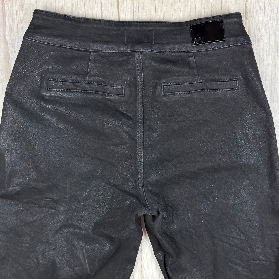 Paige Denim 'Nellie' Black Coated Wide Leg - Size 31