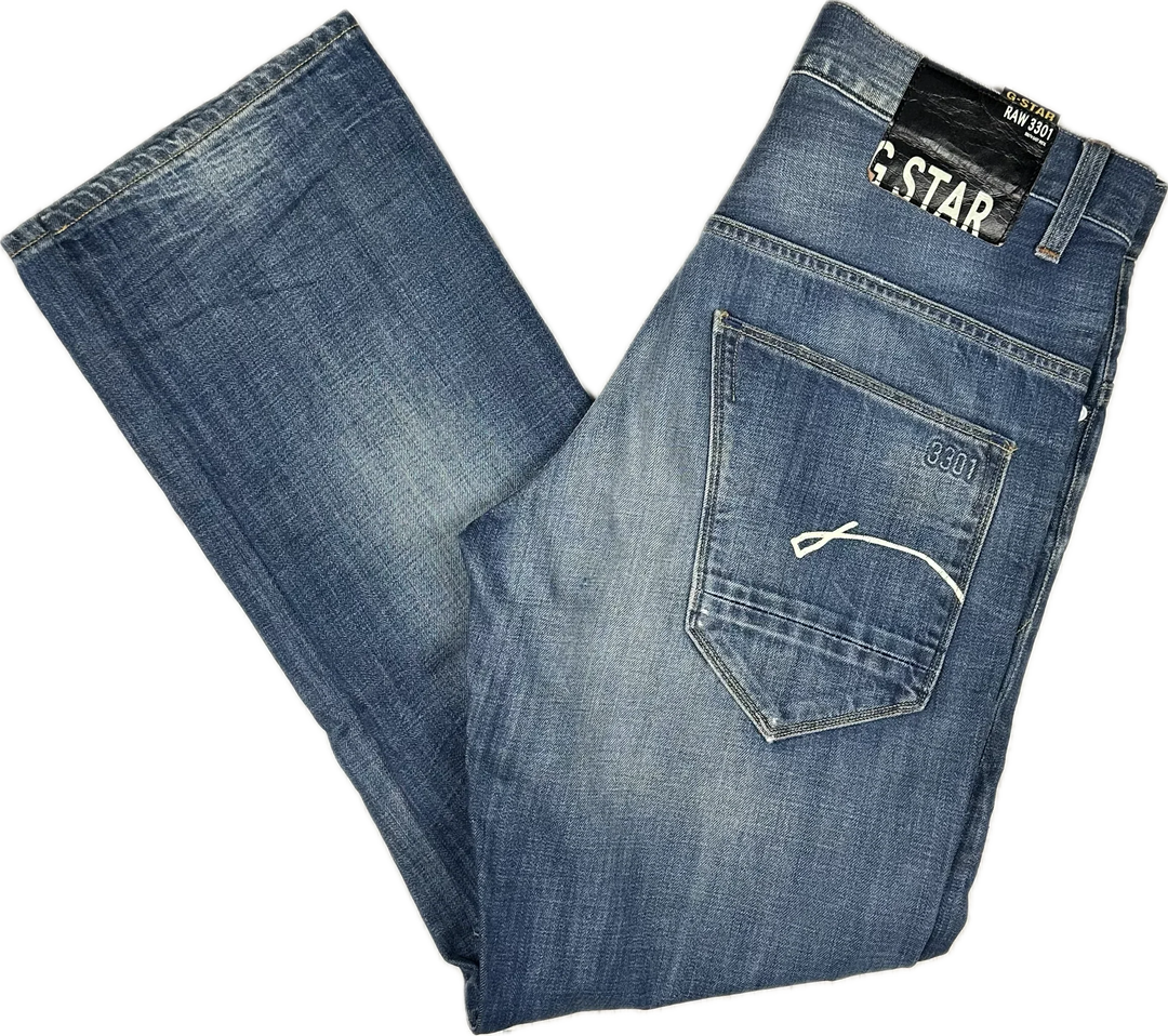 G Star RAW 3301 Mens Morris Tapered Jeans - Size 31/32
