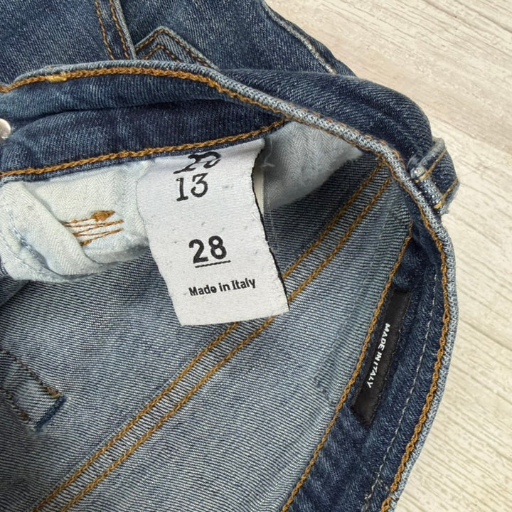 R13 Made in Italy 'X Over' Blue Jeans Jeans- Size 28
