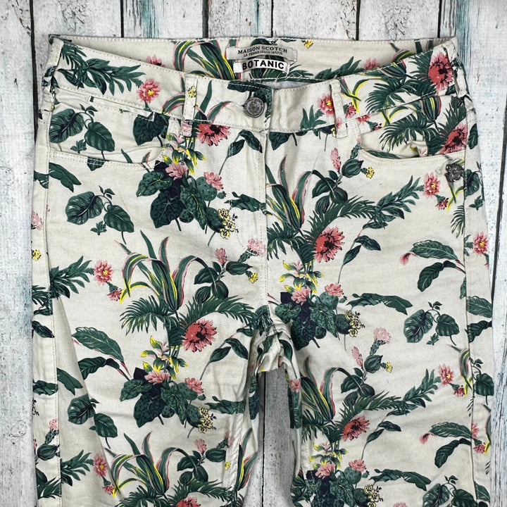 Maison Scotch 'Botanic' Printed Jeans - Size 29/32 - Jean Pool