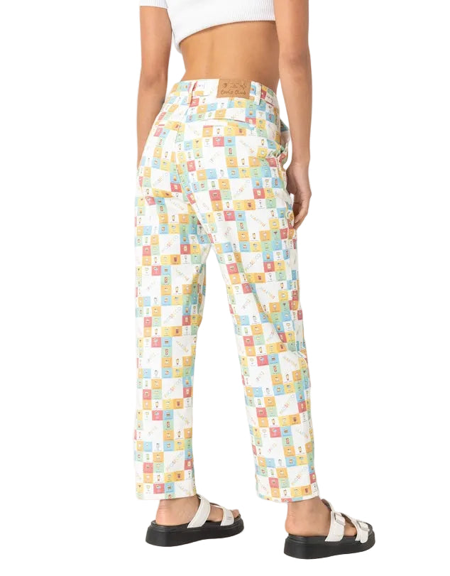 NWT - 'Cocktail Hour' California Pant Printed Jeans by Cools Club - Size 8