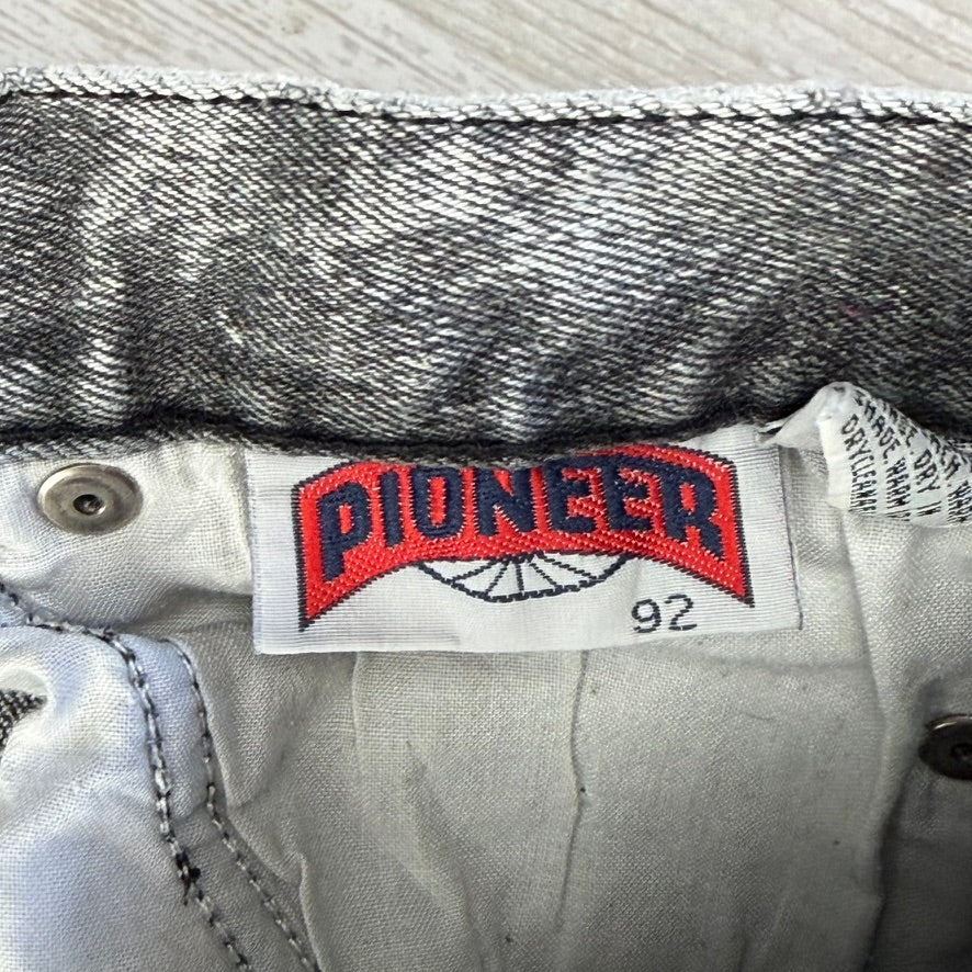1980's Pioneer Acid Wash Slim Fit Jeans- Suit Size 34"