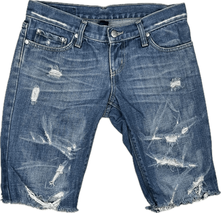 Nobody Distressed Low Cut Off Denim Jorts/Shorts - Size 26