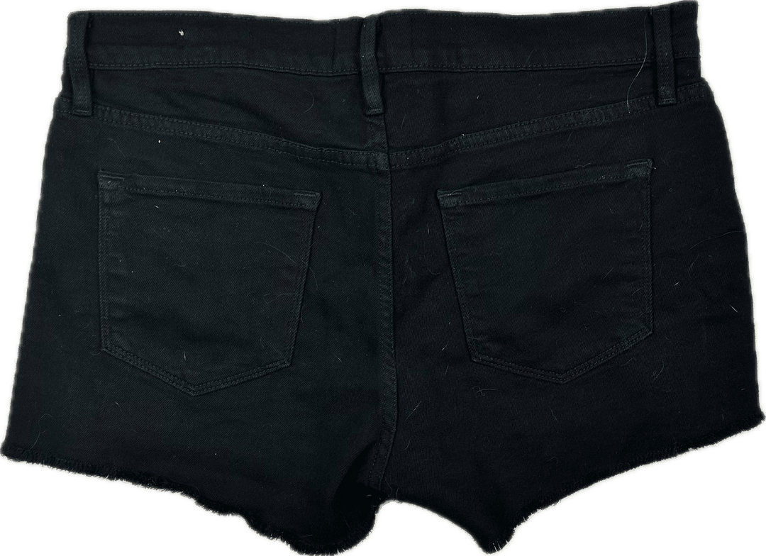 Frame Denim 'Le Cutoff' Black Denim - Size 28