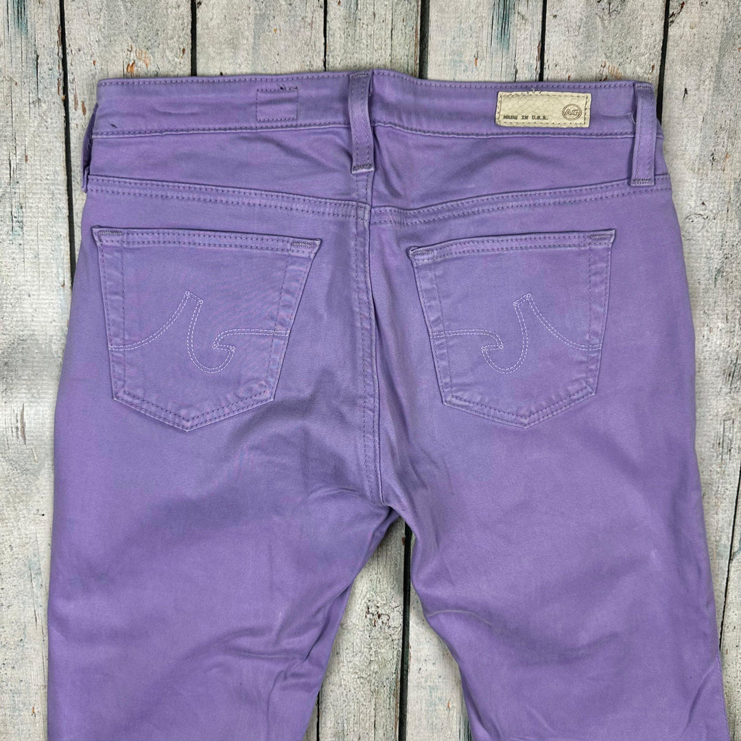 AG Adriano Goldschmied 'The Stilt' Lavender Cigarette Leg Jeans- Size 25R - Jean Pool