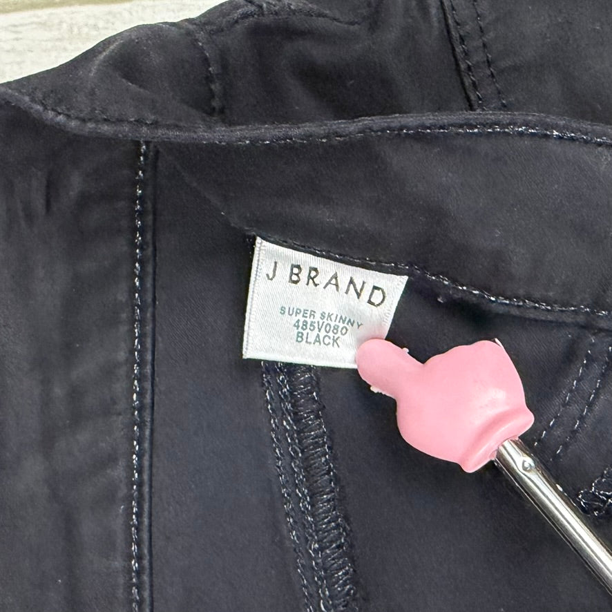 J Brand  Black Mid Rise  'Super Skinny' Jeans - Size 28
