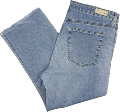 AG Adriano Goldschmied 'The Isabelle' High Rise Straight Crop Jeans- Size 32R
