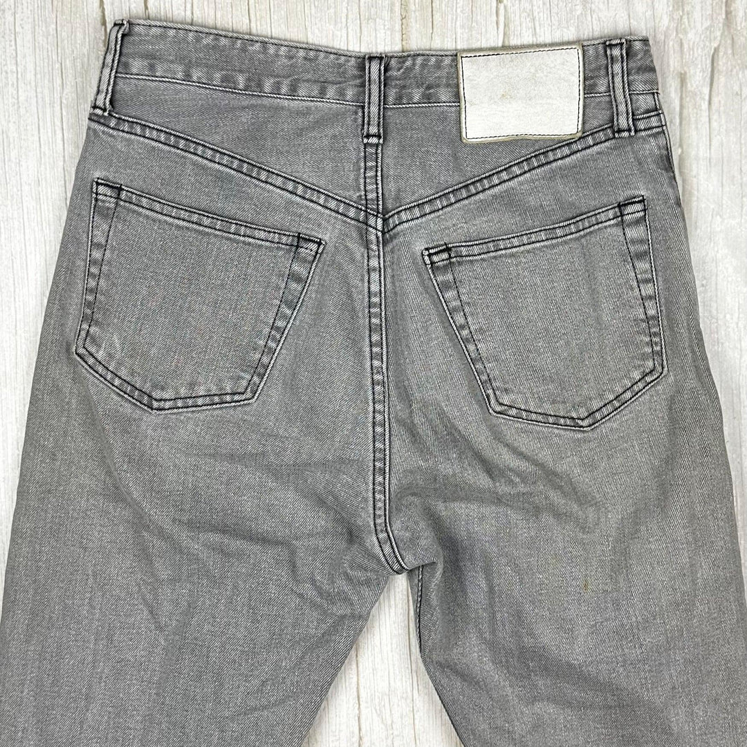 Bassike Made in Japan Classic Grey Crop Jean -Size 26