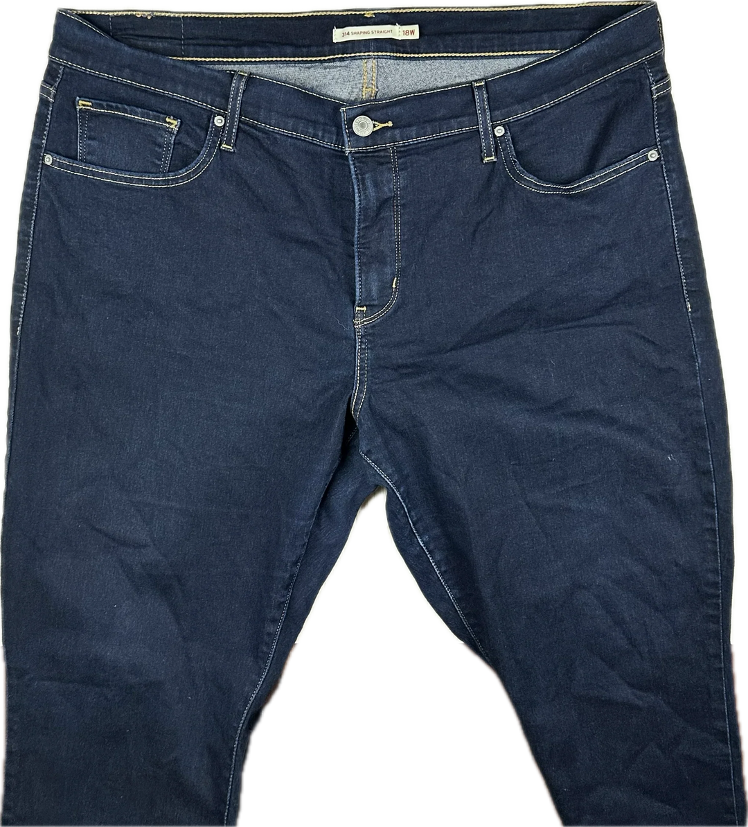 Ladies Levis 314 Shaping Straight Jeans - Size 18W