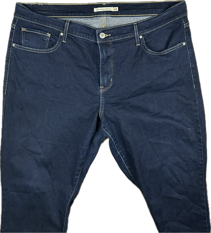 Ladies Levis 314 Shaping Straight Jeans - Size 18W