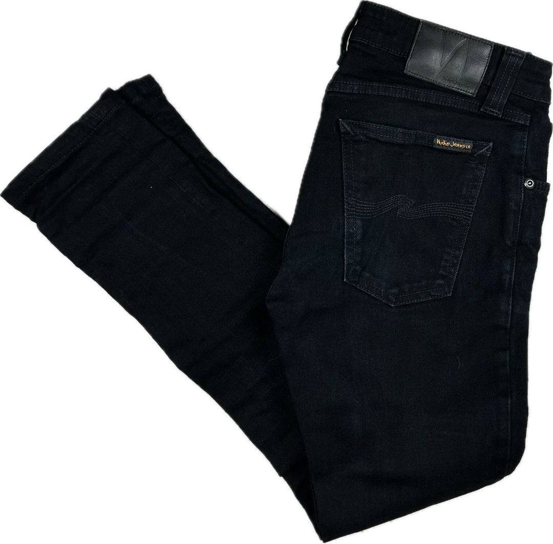 Nudie 'Skinny Sam' Black Black Denim Jeans- Size 26/30